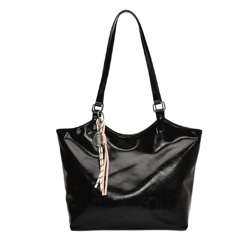 Korean style, high-end texture, large-capacity tote bag for women, new Spring/Summer 2025, versatile for work and commuting single-shoulder bag Item Picture