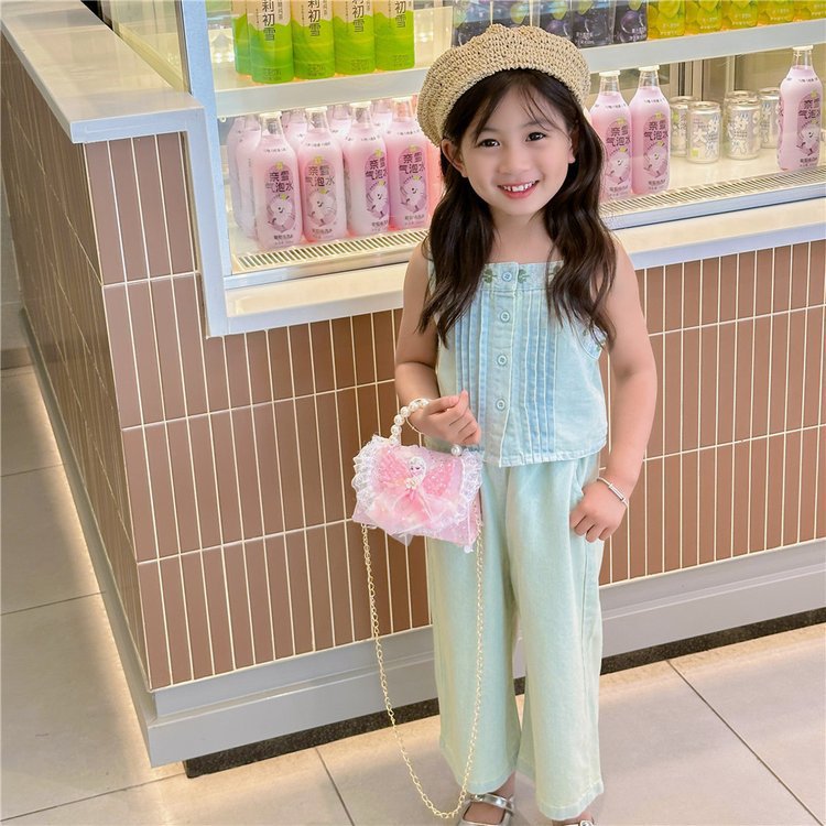 Princess and girl fashion single-shoulder Elsa Princess small bag, pearl hand-held mini chain crossbody bag for children Specification drawing