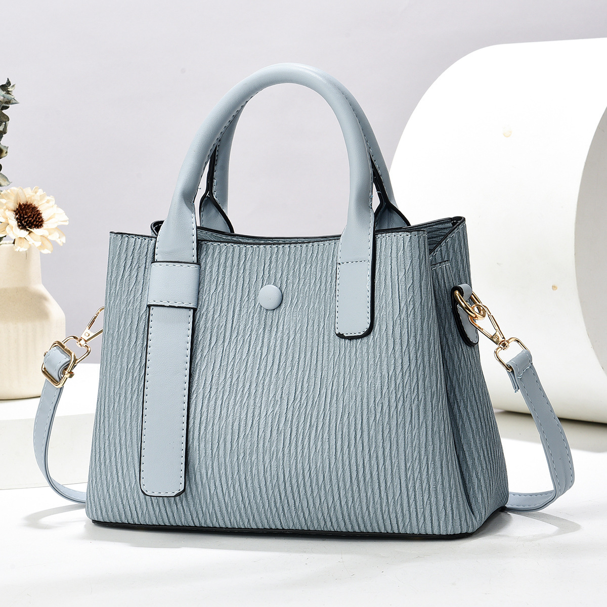New woven fashionable single-shoulder bag for foreign trade, fashionable cross-border versatile handbag, cross-border large-capacity crossbody bag for women Specification drawing