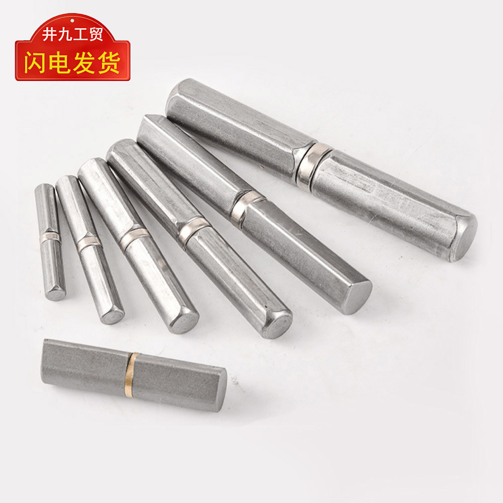 Cross-border Russian teardrop-shaped welded hinge gasket with bearing cylindrical shaft steel door hinge special-shaped hinge full figure