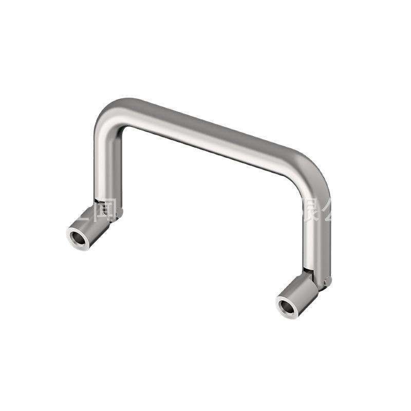 LS503 industrial stainless steel and carbon steel handle electrical cabinet U-shaped chassis cabinet door handle metal folding hole spacing 100 Item Picture
