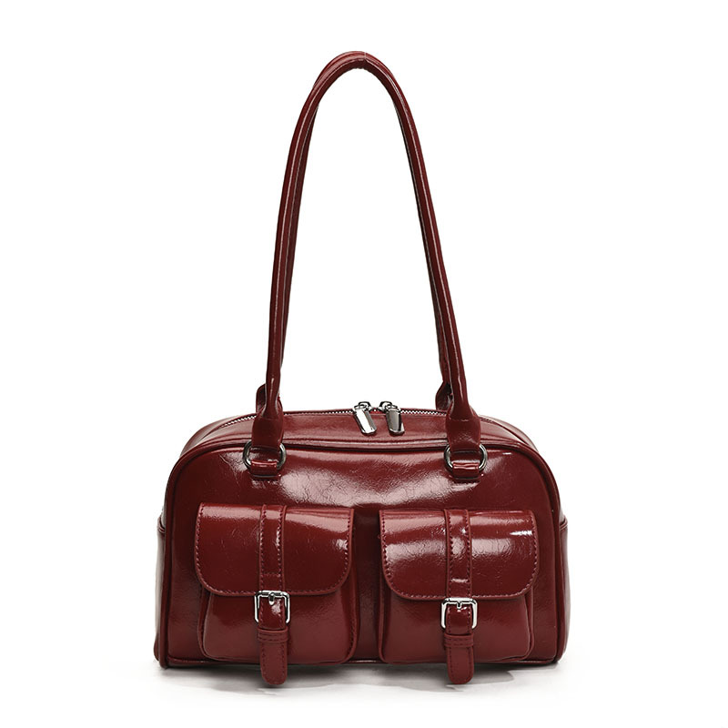 High-end Boston bag women's large-capacity handbag 2025 new casual niche single-shoulder armpit pillow bag Item Picture
