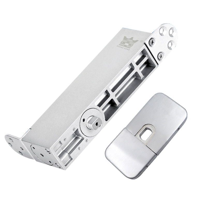 HUANGKONG pit-free floor spring, slot-free hidden wooden door floor spring, framed glass door floor hinge Item Picture
