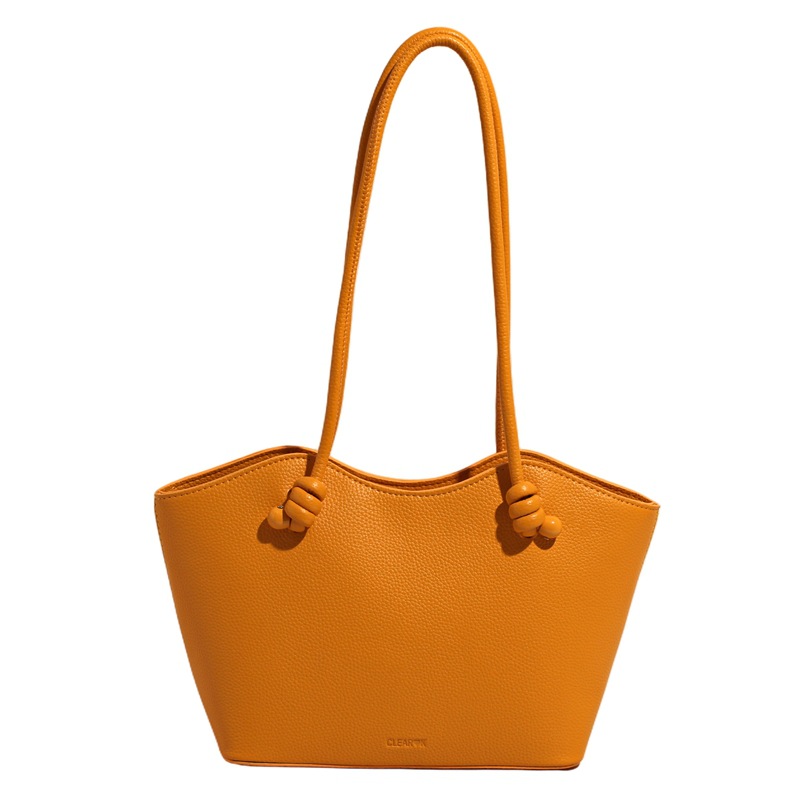 High-end, fashionable, versatile, large-capacity commuter tote bag for women 2025, new simple and casual solid color single-shoulder bag Item Picture