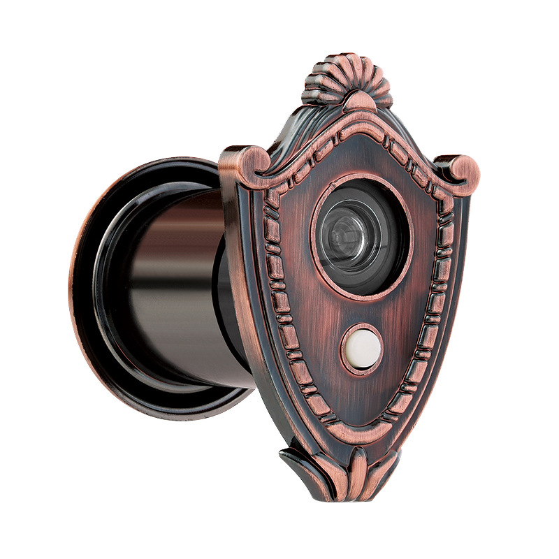 High-definition door mirror, anti-theft door, red bronze, silver plastic, fireproof and anti-theft, golden cup, cat's eye, doorbell, two-in-one sheep's eye Application Scenario