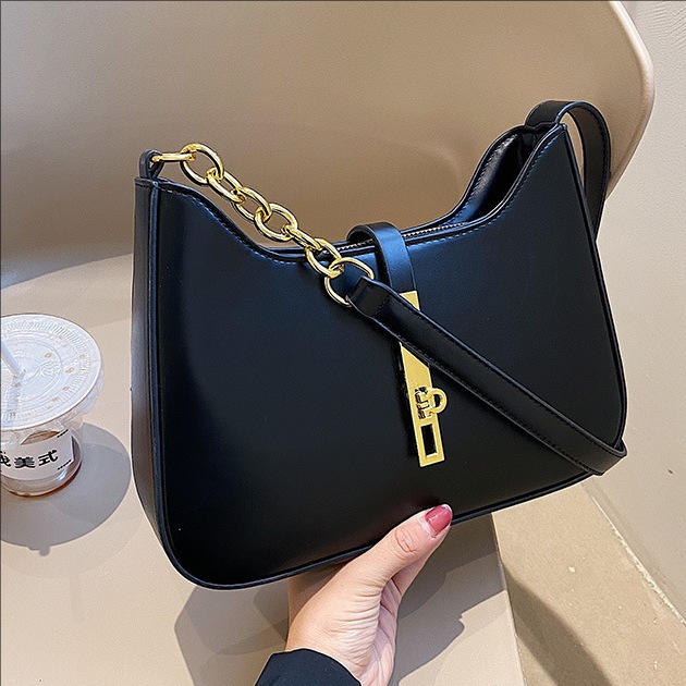 Cross-border bestseller niche bag for women, new retro, versatile and fashionable single-shoulder underarm bag, casual soft leather handbag full figure