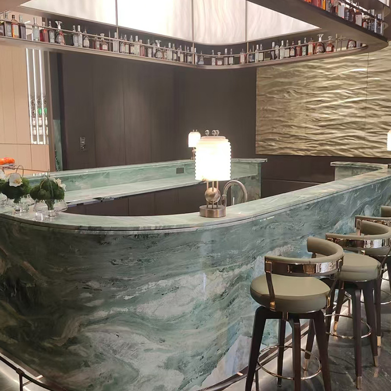 Victoria Green natural marble engineering large slab floor, bathroom staircase stone, villa background wall, exterior wall stone Specification drawing
