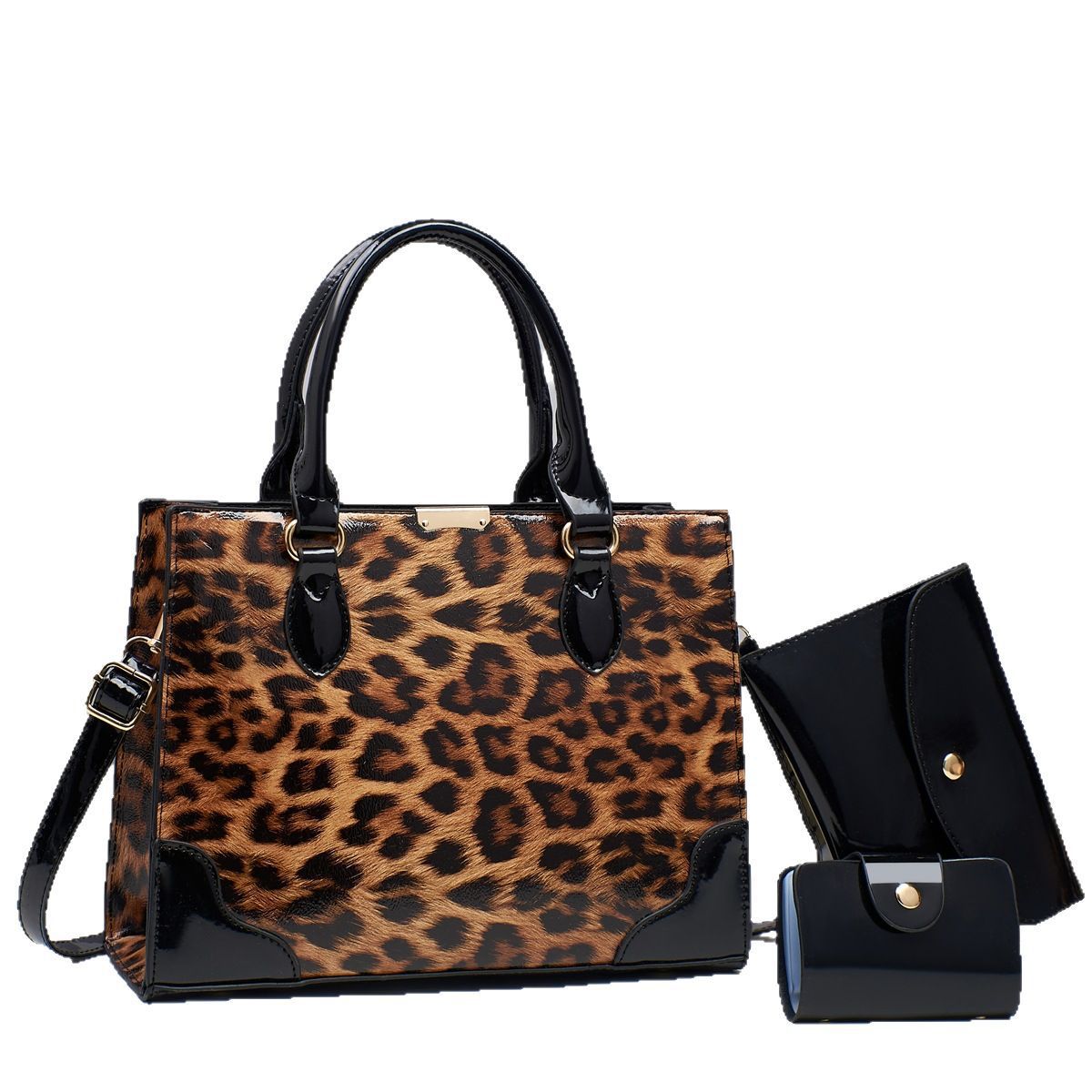 A new set of high-end women's bags, a light luxury and niche leopard print crossbody bag with a large capacity for commuting Item Picture