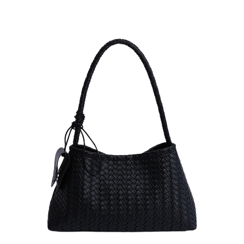 The 2025 new French retro hand-woven bag is a versatile and niche underarm bag, a fashionable handbag and a stylish single-shoulder bag Item Picture
