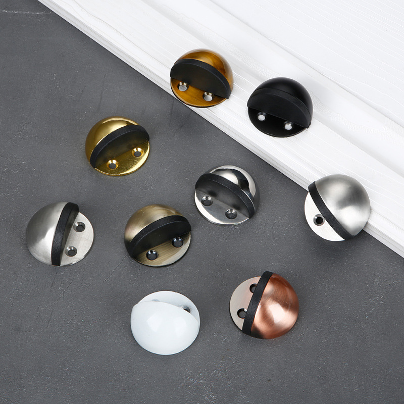 Factory direct sales of stainless steel door stops, anti-collision door stops, door stops without holes, anti-collision devices, and glass door impact door stops Application Scenario
