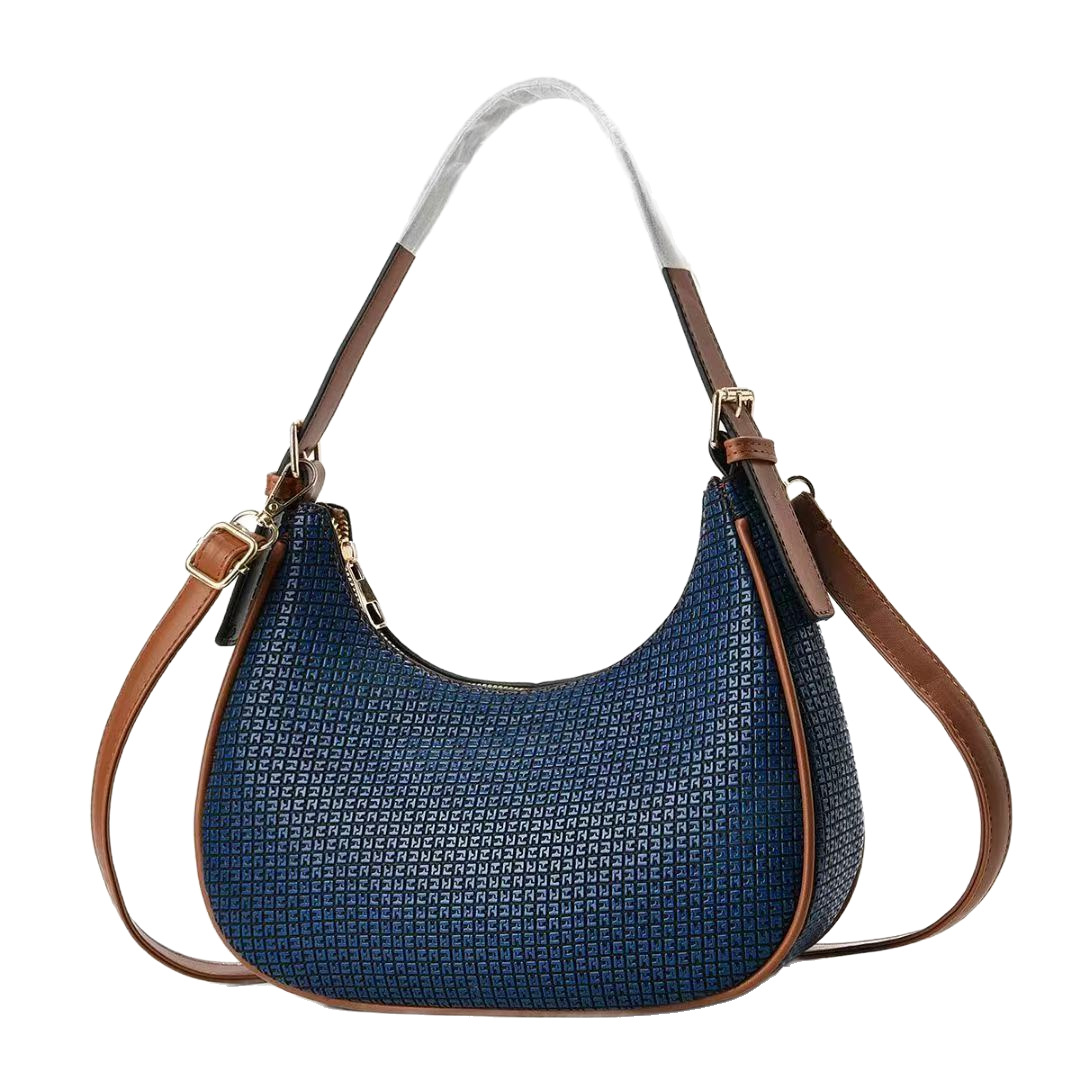 A new, simple and trendy crossbody bag for women's armpits with a woven texture. It's fashionable and stylish. It's a single-shoulder dumpling bag Item Picture