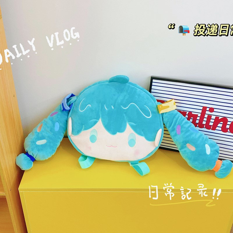 New plush backpack Hatsune miku MIku Future cute cartoon JK pain bag Girls' backpack factory direct sales full figure