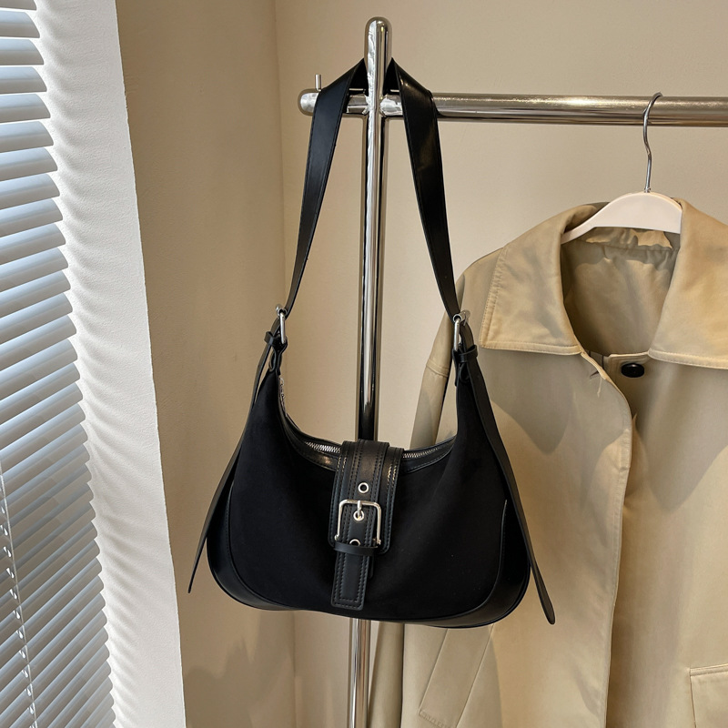 Casual retro Maillard large-capacity women's 2024 new style, high-end and versatile shoulder bag Specification drawing