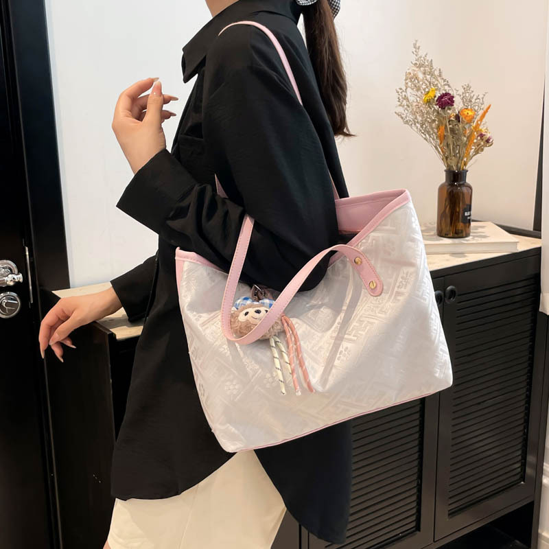 Cross-border Bohemian large-capacity bag, women's summer 2025 new style versatile shoulder bag, casual student tote bag Specification drawing