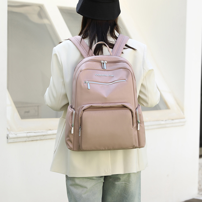Colorful Fox Ladies' bags, large-capacity fashionable and trendy schoolbags, water-resistant nylon backpacks, computer bags Specification drawing