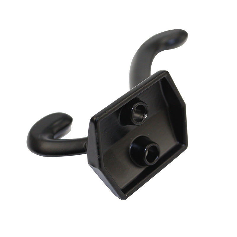 Wholesale zinc alloy hooks, coat hooks, double hooks, European retro kitchen and bathroom alloy hooks, thick wall hooks, square Application Scenario