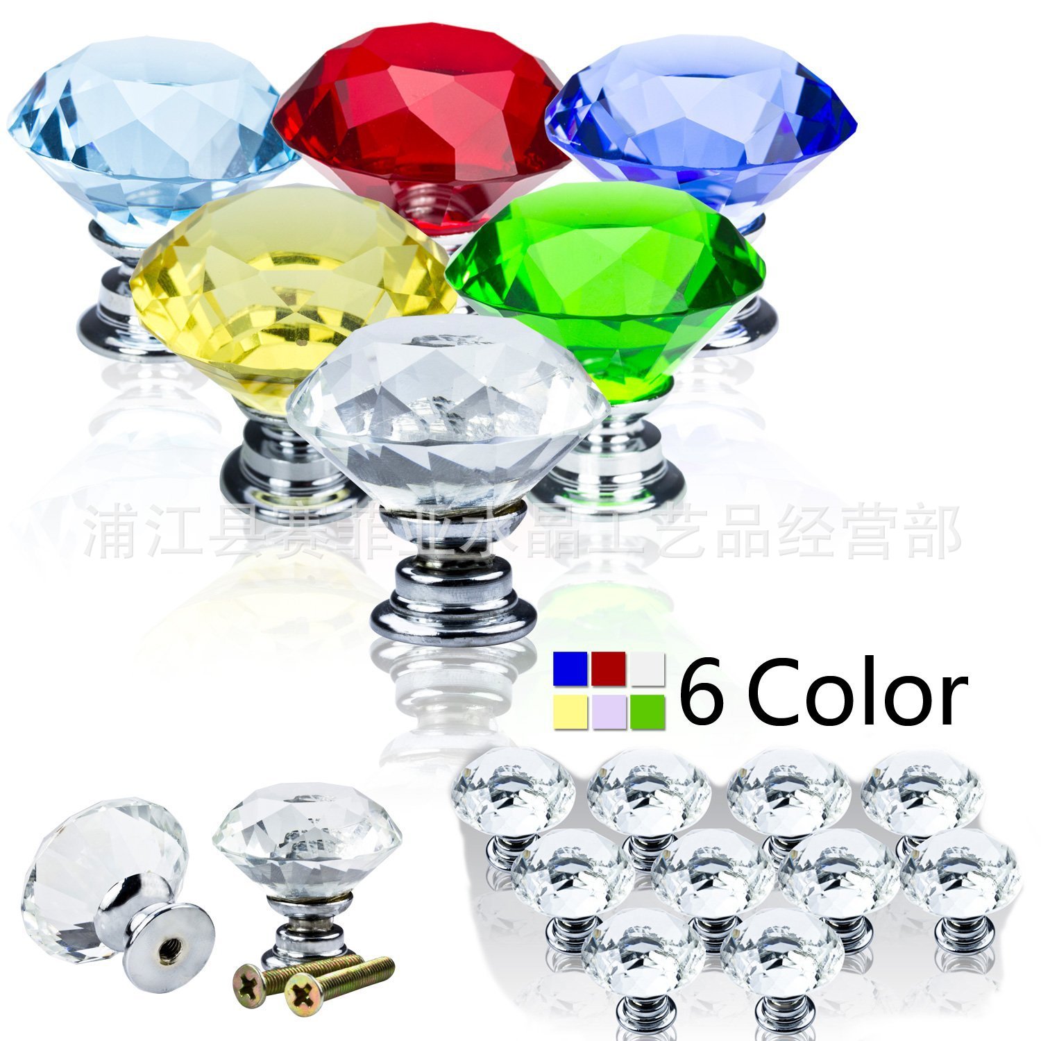 We supply high-end crystal and diamond handles for drawers with single-hole handles. Bulk orders enjoy preferential prices. We offer export retail for 30mm full figure