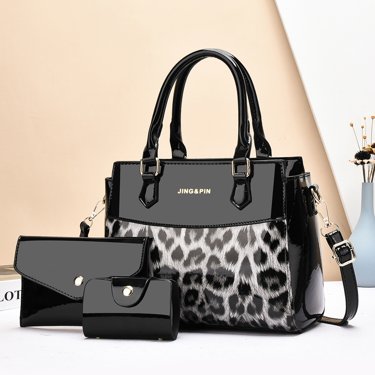 Cross-border Women's Bag 2025 New urban simple Women's fashion leopard print single-shoulder crossbody large capacity handbag full figure