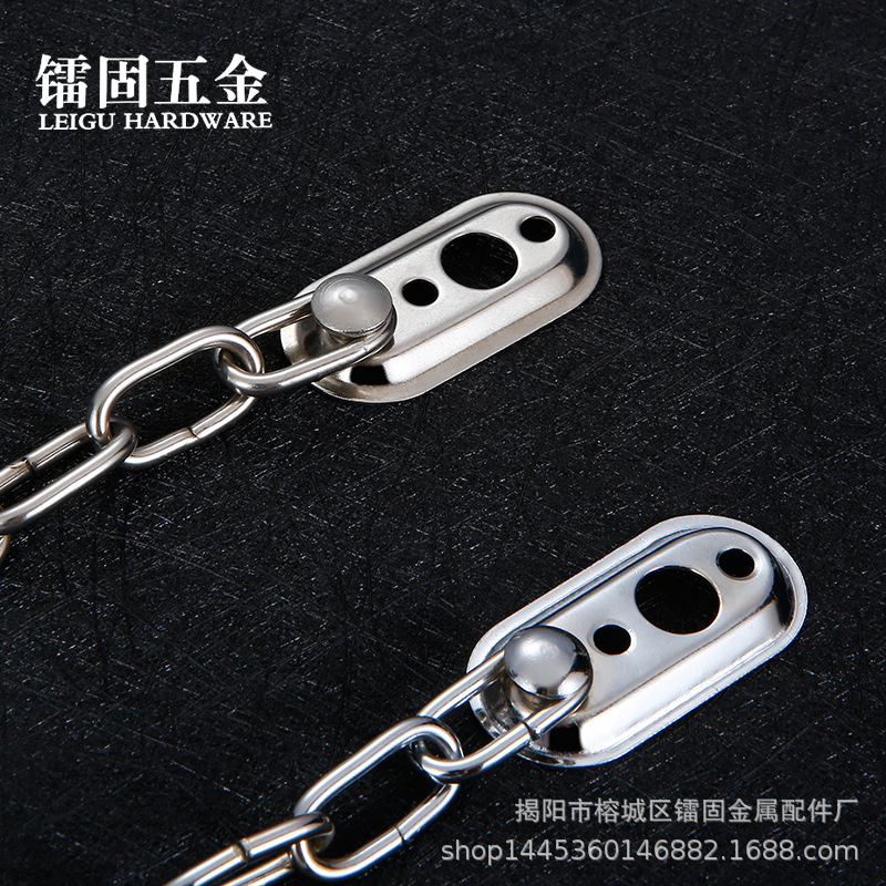Guangdong manufacturer's 304 stainless steel door inner anti-theft chain door chain door latch anti-theft latch safety chain door bolt anti-theft chain lock Application Scenario