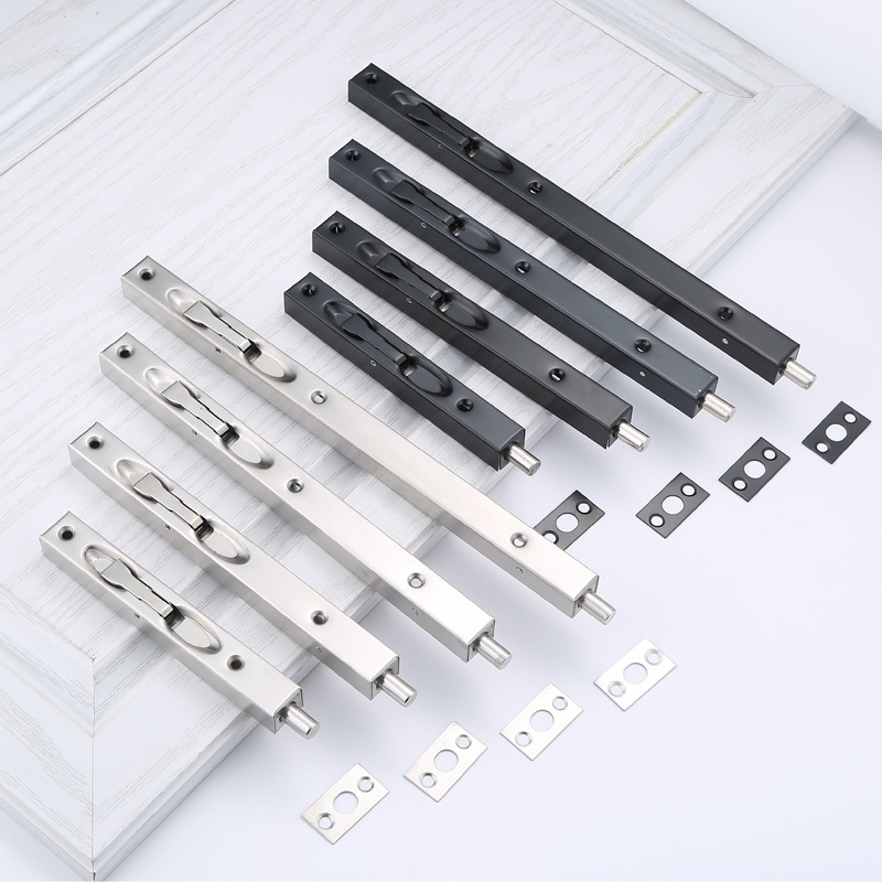 Box-shaped, box-type stainless steel concealed latch 456810 12-inch long 1-meter double-door fireproof door project with upper and lower floors details Picture