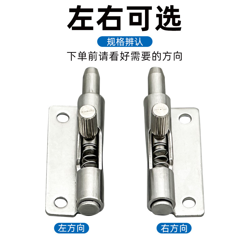 304 stainless steel spring pin F6-20-N1A50WL/R telescopic door hinge detachable symmetrical hinge door pin details Picture