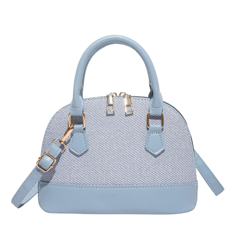 Cross-border trendy shell bag, fresh and three-dimensional hand-held crossbody bag, stylish and patchwork women's commuting single-shoulder bag Item Picture