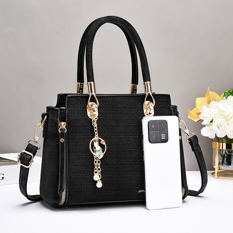 Taizhou Women's Bag 2025 New style single-shoulder crossbody bag, fashionable and versatile, large-capacity mom bag, cross-border handbag Specification drawing
