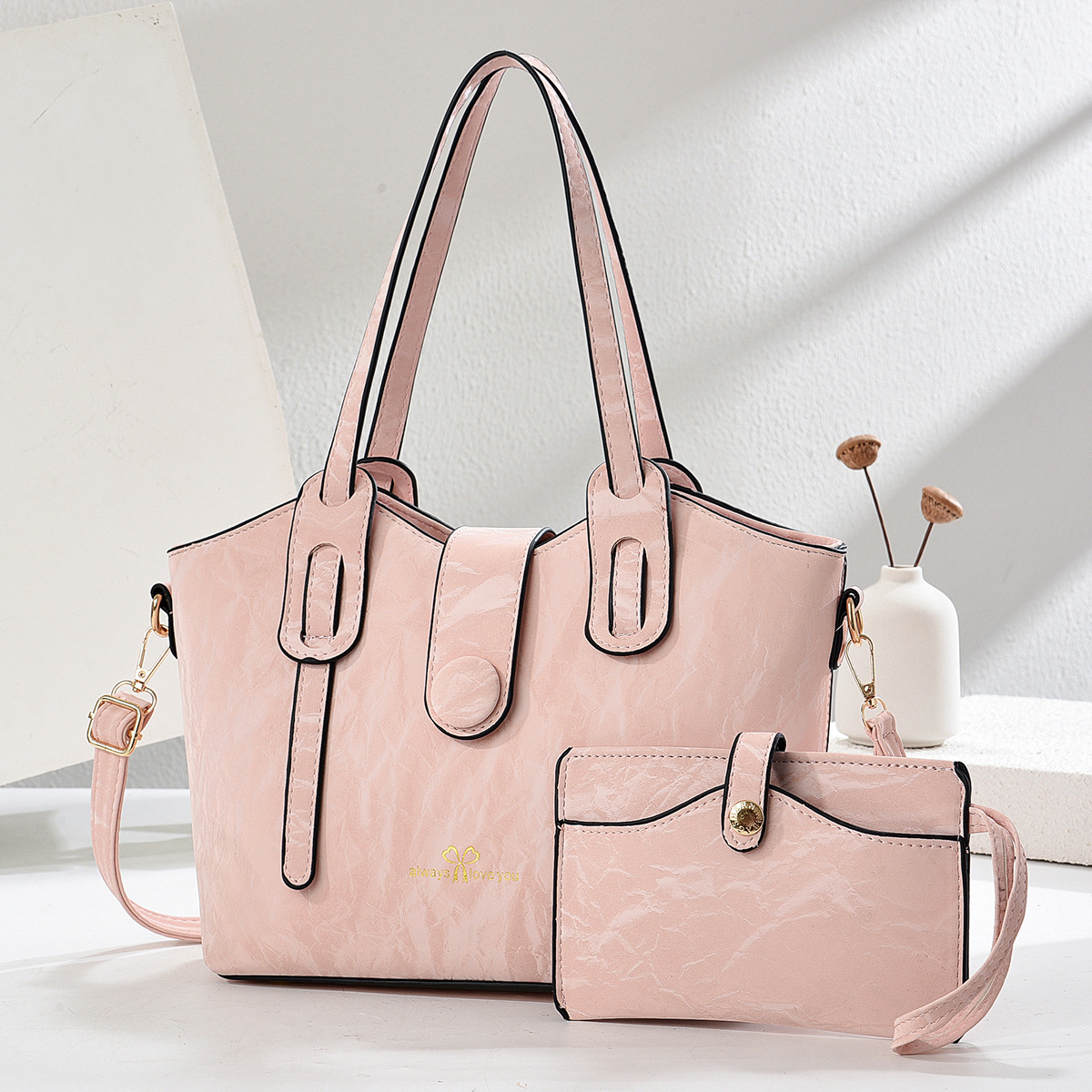 Cross-border women's Bag 2025 New style Versatile, fashionable, large-capacity women's bag, single-shoulder letter bag, hand-carry crossbody women's bag, trendy Item Picture