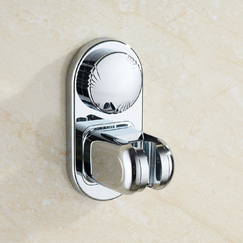 Non-perforated showerhead stand, showerhead accessories, fixed and pasted base, suction cup type flower drying rack, cross-border Application Scenario