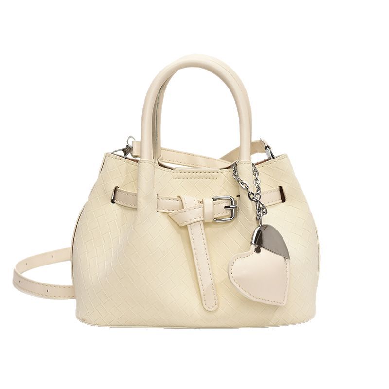 The 2025 new versatile, high-end, light luxury and niche women's bucket bag, simple hand-held vegetable basket, single-shoulder crossbody bag Item Picture