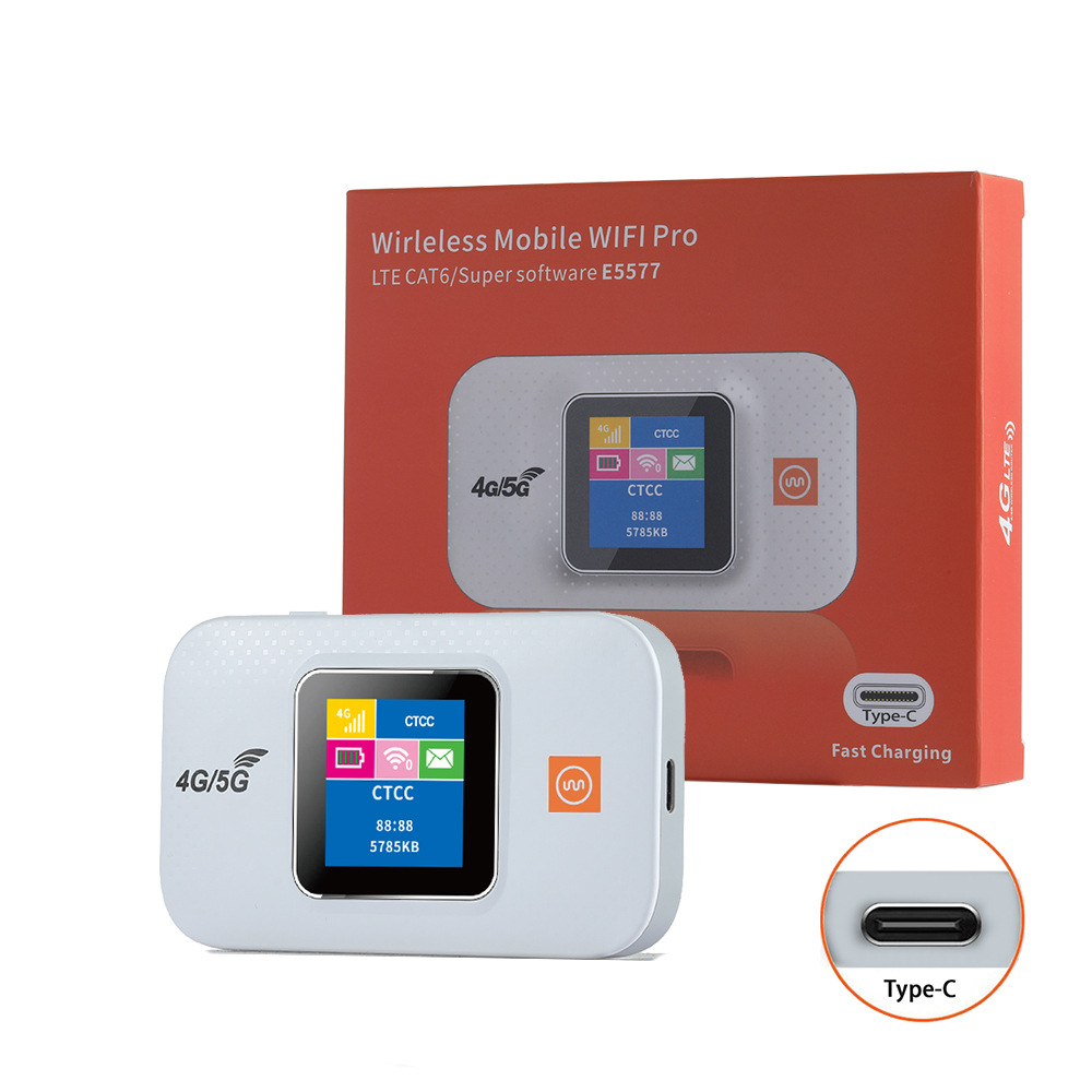 E5577router is a full-network lte vehicle-mounted portable live streaming mobile wifi wireless card-inserting portable router full figure