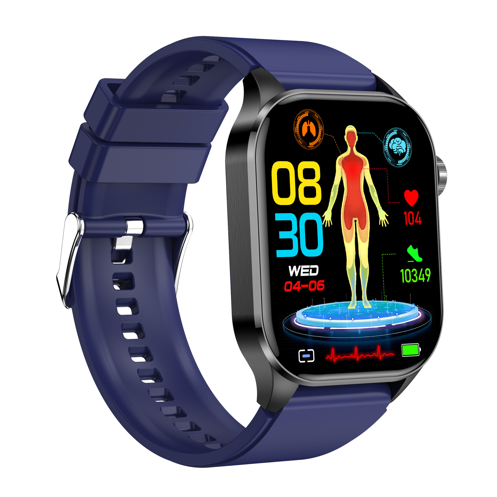 The 2025 new ET580 smartwatch features Bluetooth call, electrocardiogram, non-invasive blood oxygen, blood oxygen and heart rate monitoring AMOLE Application Scenario