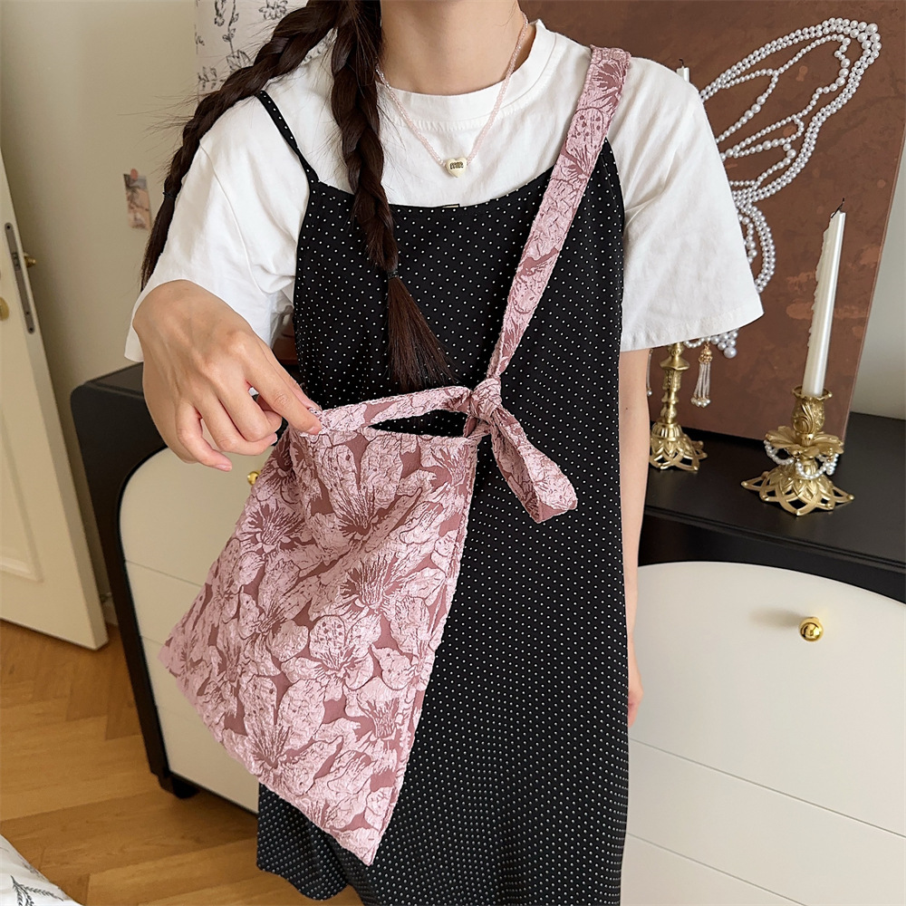 45153 French embossed Jacquard canvas bag Crossbody bag for Women, 2024 New style hand-held bag shoulder tray underarm bag full figure