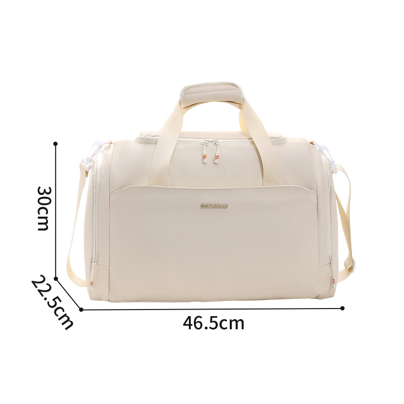 Runhui Ruitu leather film multi-purpose travel bag, dry and wet separation fitness bag with shoe compartment, large-capacity handbag manufacturer Item Picture
