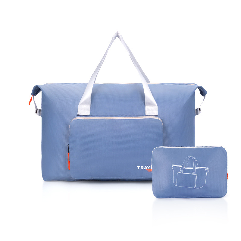 Customized Runhui folding luggage bags, fitness bags, business trip bags, large-capacity luggage bags, finished product printing, starting from 50 pieces details Picture