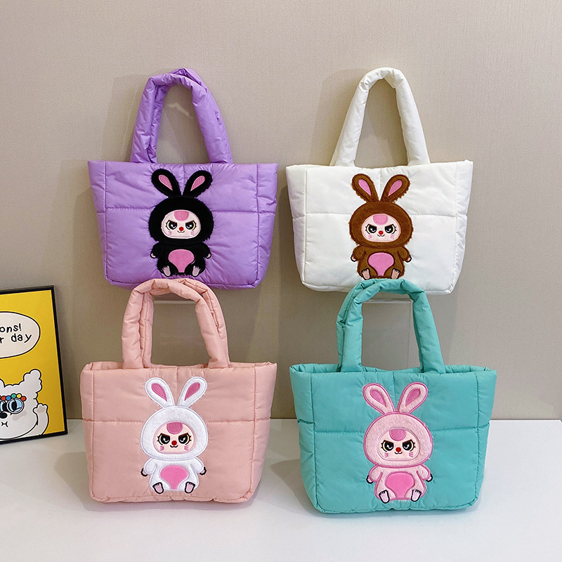 New cute and soft girl doll handbag, high appearance level, single-shoulder crossbody bag, travel loose change makeup bag full figure