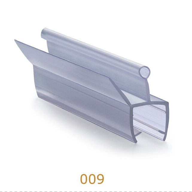 Factory direct supply of bathroom plastic accessories, thickened bathroom glass door lower water barrier strip, shower room bottom sealing strip details Picture