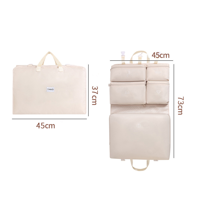 Runhui Travel Bag with compartments for clothes, simple home storage bag, travel suitcase storage bag Item Picture