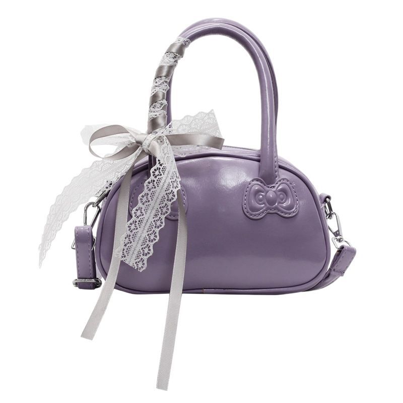 The 2025 new stylish and fashionable hand-held pillow bag exudes a sense of sophistication for women. It is a simple, lace and sweet single-shoulder crossbody bag Item Picture