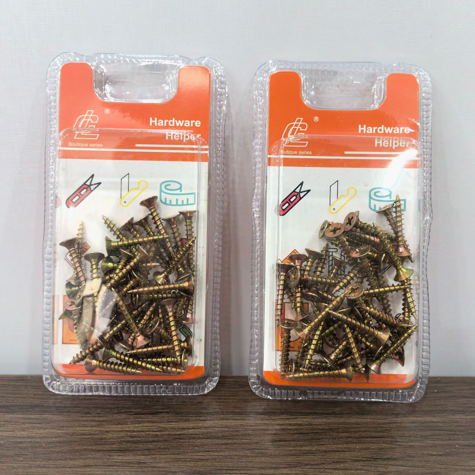 4*25# self-tapping fiber wood board nails, household iron nails, two-yuan store supply, wholesale of daily necessities Specification drawing