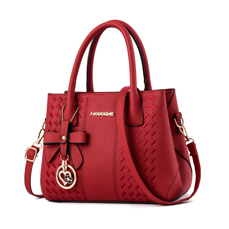 Direct sales wholesale 2024 new bow pendant embroidered single-shoulder large capacity handbag for women handbags Item Picture