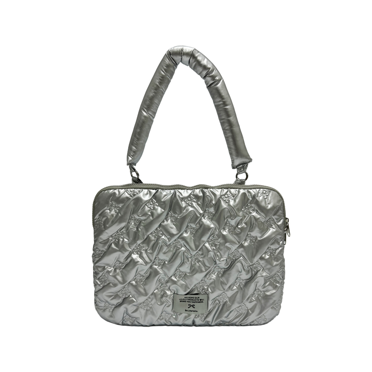 Cross-border fashion handbag, shoulder and armpit cotton jacket bag, women's bag 2024 new style casual tote bag, tablet computer bag Item Picture
