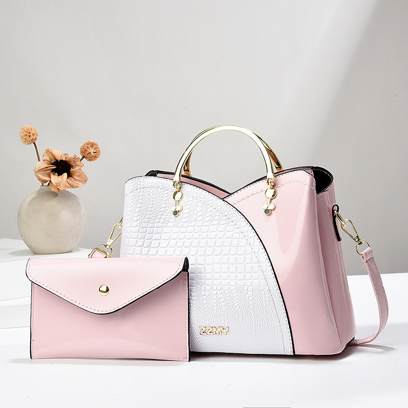 A trendy women's bag from the Ladies' bag factory, a high-end set bag, a single-shoulder bag, a crossbody bag, and a fashionable handbag for women full figure