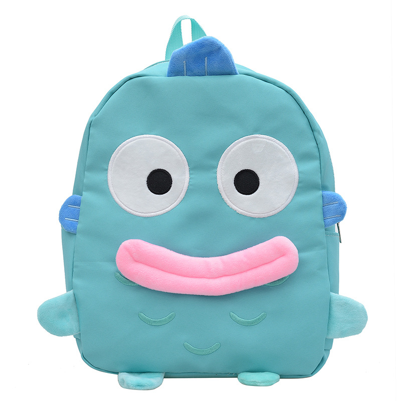 New cartoon casual backpack for students, Korean version, large capacity, versatile, lightweight women's backpack, personalized clownfish double back Item Picture