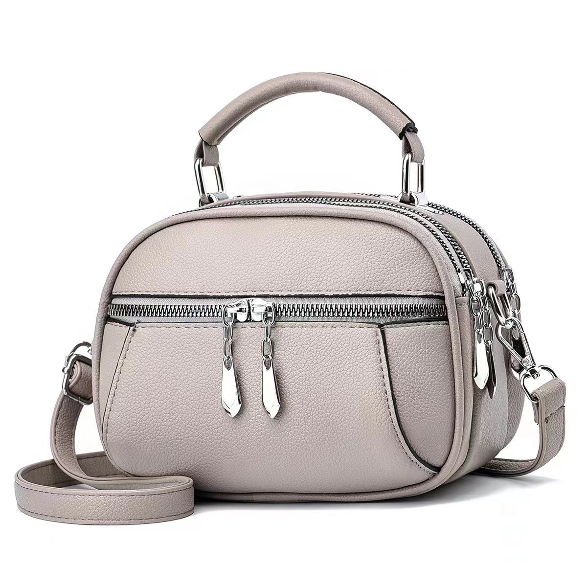 New handbags: mini round bag, fashionable shoulder bag, simple crossbody bag, cross-border casual ladies' bag, mom's bag Application Scenario