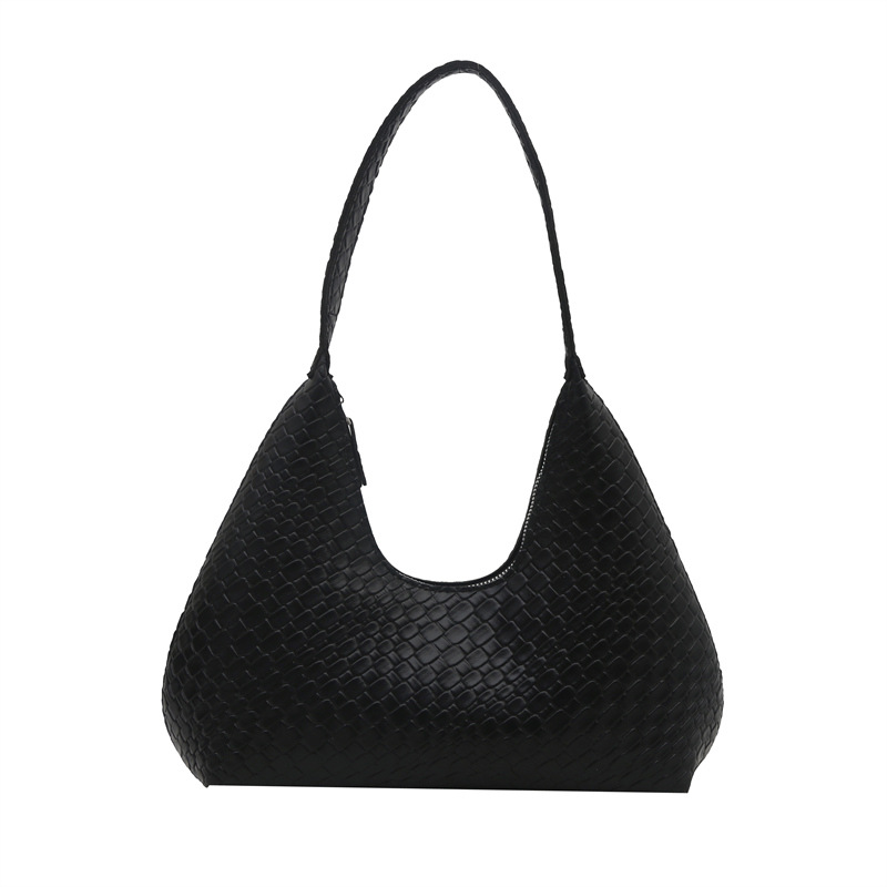 In 2025, fashionable and trendy woven commuting simple tote bags with niche designs, stylish underarm bags, and large-capacity single-shoulder bags Item Picture