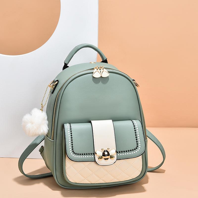 Bee Backpack 2022 New Style Women's Bag, Korean style, fashionable and versatile, Super popular on Instagram Women's backpack, large capacity consignment details Picture