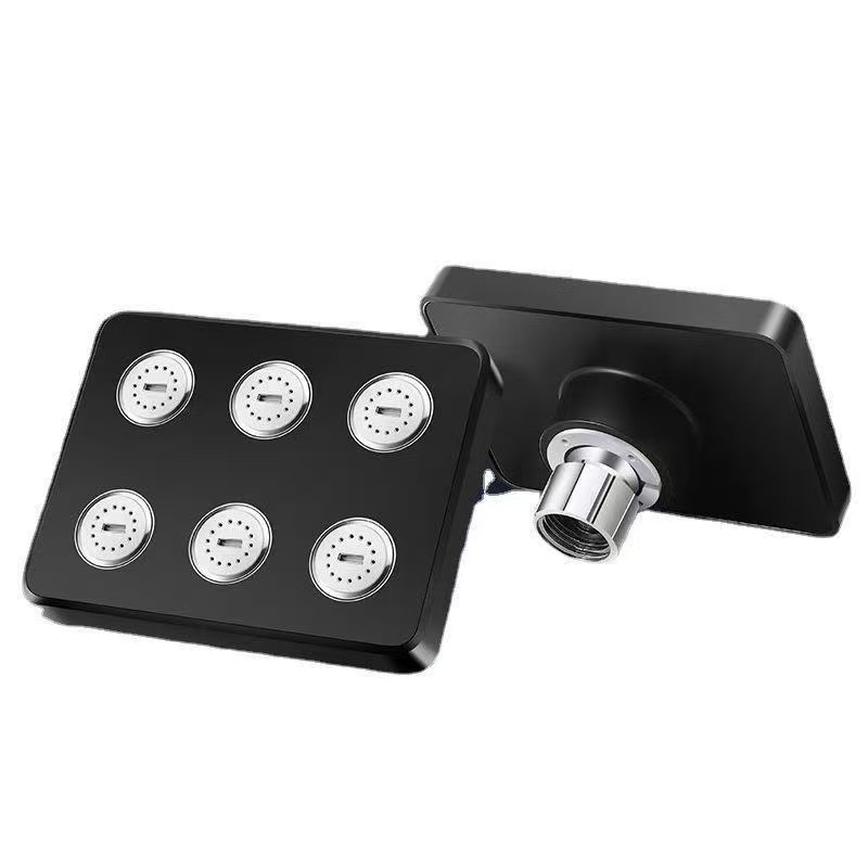 Xiaoman Yao Shower Pressurized Showerhead spray on the top of the head pressurized single-head rain shower household showerhead bath set Item Picture