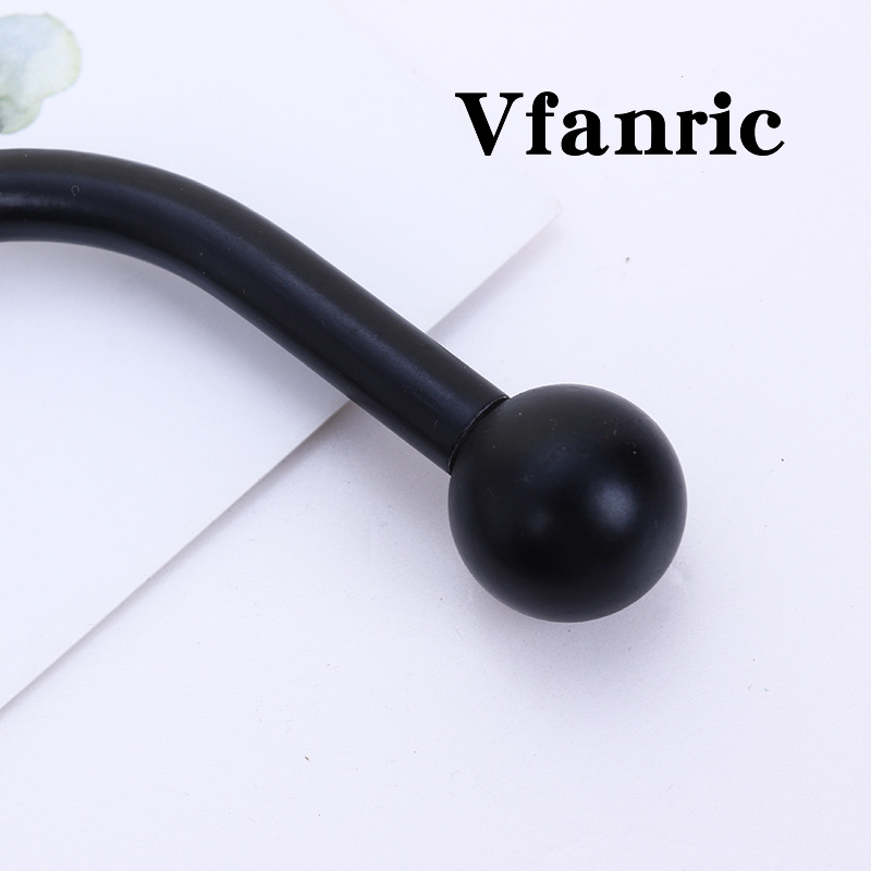 Customized wholesale of modern and simple round-head U-shaped wall hooks, home curtain accessories, bedroom, kitchen and bathroom hooks details Picture