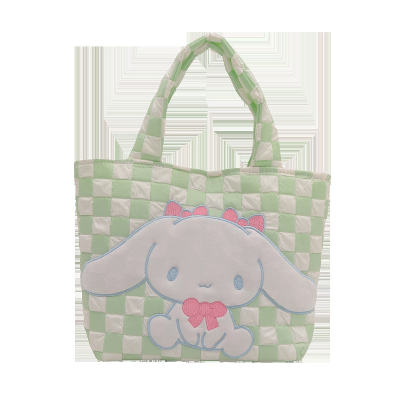 Cartoon canvas handbag bag, large-capacity claw machine doll exchange, girlish travel coin purse bag, daily storage Item Picture